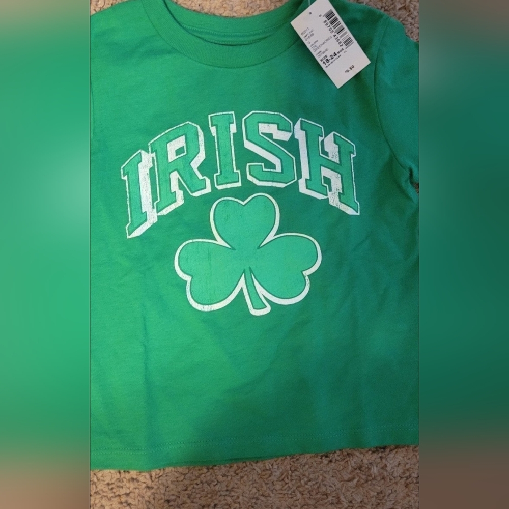The Children's Place St. Patty's day shirt nwt - Picture 2 of 3